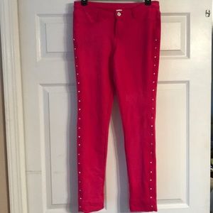 hot pink dance jeggings